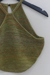 SWAYING/KNIT gradient strapless halterneck top SW23SS1T36 gradient green PS61